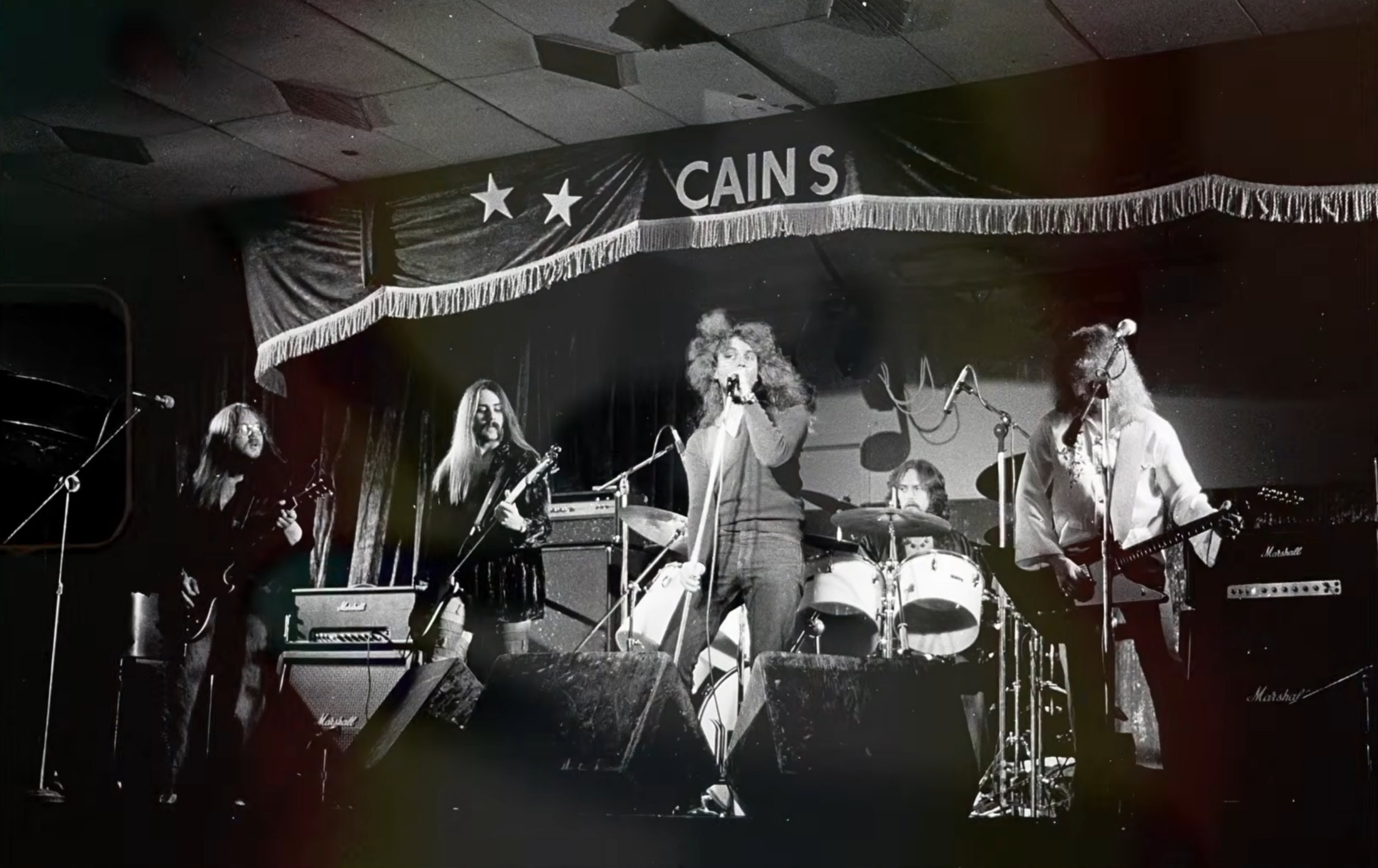 David Blue performing with a band at Cain's Ballroom