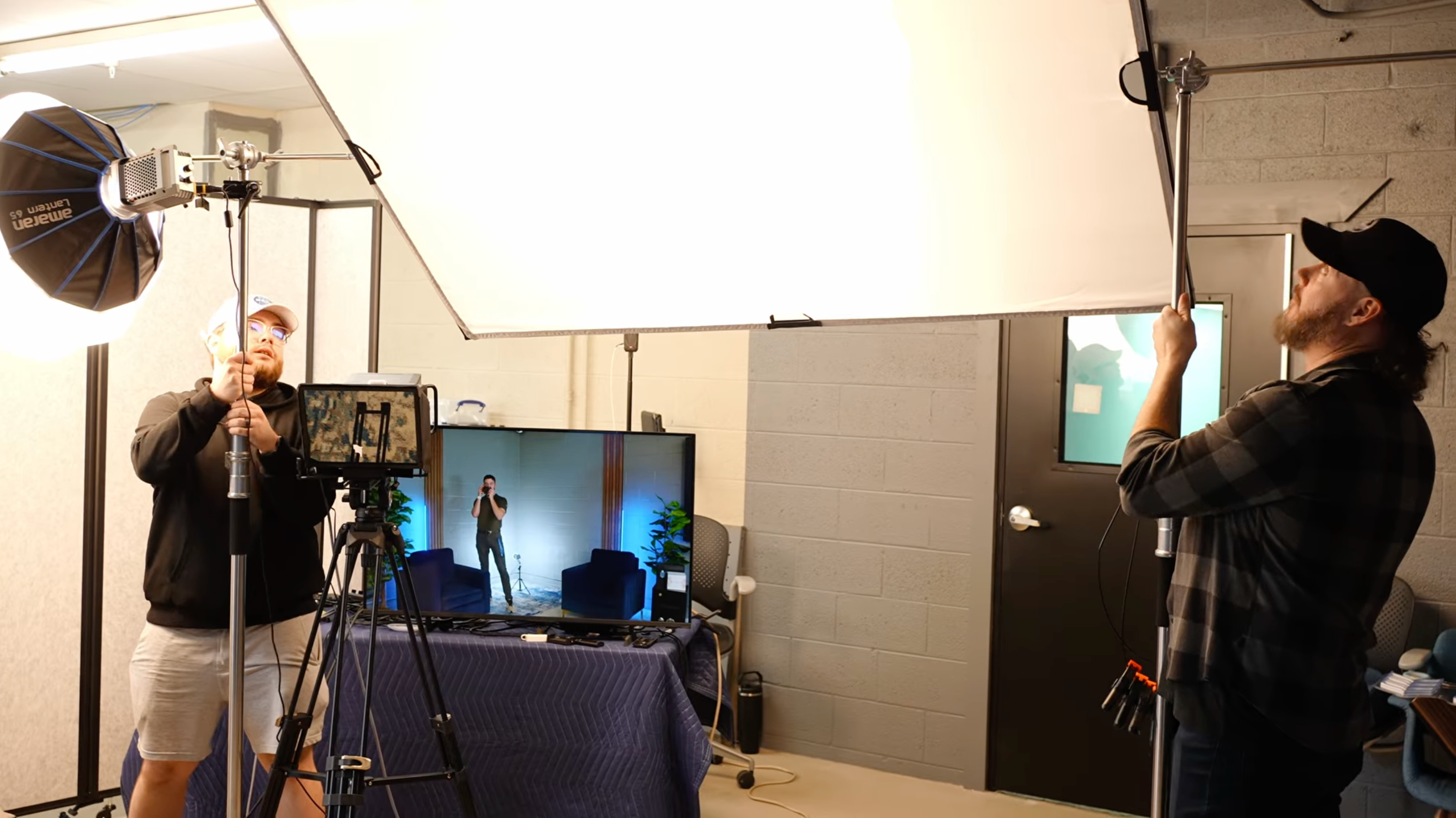 Lighting setup for the Rivas & Associates studio build by Blue Couch Studio